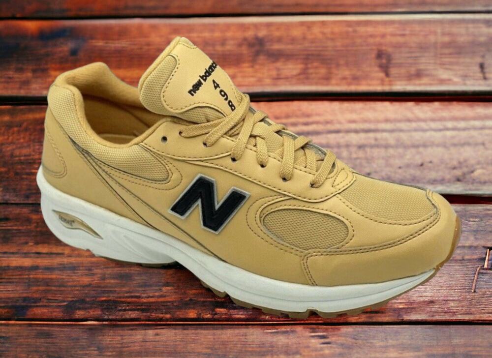 New Balance 498 Series Mens 10 Shoes Rare Mustard Yellow Colorway New Fast Ship